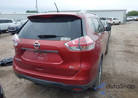 2016 Nissan Rogue Sv из США, поврежденный, VIN KNMAT2MT1GP718184